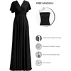 image:image72styles Infinity Dress with Bandeau Convertible Bridesmaid Dress Long Plus Size MultiWay Dress Twist Wrap DressBlack