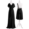 image:image72styles Infinity Dress with Bandeau Convertible Bridesmaid Dress Long Plus Size MultiWay Dress Twist Wrap DressBlack