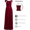 image:image72styles Infinity Dress with Bandeau Convertible Bridesmaid Dress Long Plus Size MultiWay Dress Twist Wrap DressBurgundy