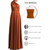 image:image72styles Infinity Dress with Bandeau Convertible Bridesmaid Dress Long Plus Size MultiWay Dress Twist Wrap DressBurnt Orange
