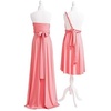 image:image72styles Infinity Dress with Bandeau Convertible Bridesmaid Dress Long Plus Size MultiWay Dress Twist Wrap DressCoral Pink