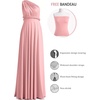 image:image72styles Infinity Dress with Bandeau Convertible Bridesmaid Dress Long Plus Size MultiWay Dress Twist Wrap DressDusty Rose