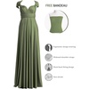 image:image72styles Infinity Dress with Bandeau Convertible Bridesmaid Dress Long Plus Size MultiWay Dress Twist Wrap DressOlive Green