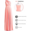 image:image72styles Infinity Dress with Bandeau Convertible Bridesmaid Dress Long Plus Size MultiWay Dress Twist Wrap DressPeach Coral
