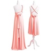 image:image72styles Infinity Dress with Bandeau Convertible Bridesmaid Dress Long Plus Size MultiWay Dress Twist Wrap DressPeach Coral