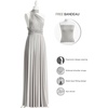 image:image72styles Infinity Dress with Bandeau Convertible Bridesmaid Dress Long Plus Size MultiWay Dress Twist Wrap DressSilver Grey