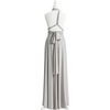 image:image72styles Infinity Dress with Bandeau Convertible Bridesmaid Dress Long Plus Size MultiWay Dress Twist Wrap DressSilver Grey