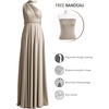 image:image72styles Infinity Dress with Bandeau Convertible Bridesmaid Dress Long Plus Size MultiWay Dress Twist Wrap DressTaupe