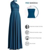 image:image72styles Infinity Dress with Bandeau Convertible Bridesmaid Dress Long Plus Size MultiWay Dress Twist Wrap DressTeal Blue