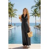 image:image72styles Infintiy Beach Cover Up Dress24 in 1 Wrap Casual Summer Vacation Maxi Long Sundress  Versatile Sexy Pool CruiseBlack