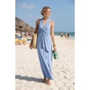 image:image72styles Infintiy Beach Cover Up Dress24 in 1 Wrap Casual Summer Vacation Maxi Long Sundress  Versatile Sexy Pool CruiseDusty Blue