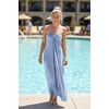 image:image72styles Infintiy Beach Cover Up Dress24 in 1 Wrap Casual Summer Vacation Maxi Long Sundress  Versatile Sexy Pool CruiseDusty Blue