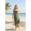 image:image72styles Infintiy Beach Cover Up Dress24 in 1 Wrap Casual Summer Vacation Maxi Long Sundress  Versatile Sexy Pool CruiseOlive Green