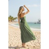 image:image72styles Infintiy Beach Cover Up Dress24 in 1 Wrap Casual Summer Vacation Maxi Long Sundress  Versatile Sexy Pool CruiseOlive Green