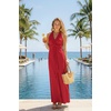 image:image72styles Infintiy Beach Cover Up Dress24 in 1 Wrap Casual Summer Vacation Maxi Long Sundress  Versatile Sexy Pool CruiseRed