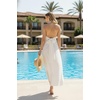 image:image72styles Infintiy Beach Cover Up Dress24 in 1 Wrap Casual Summer Vacation Maxi Long Sundress  Versatile Sexy Pool CruiseWhite