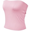 image:image72styles Womens Strapless Tube Tops  Basic Backless Sleeveless Bandeau Tanks Suits for Infinity Dress Convertible MultiwayBlush Pink