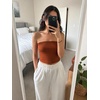 image:image72styles Womens Strapless Tube Tops  Basic Backless Sleeveless Bandeau Tanks Suits for Infinity Dress Convertible MultiwayBurnt Orange