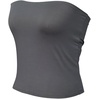 image:image72styles Womens Strapless Tube Tops  Basic Backless Sleeveless Bandeau Tanks Suits for Infinity Dress Convertible MultiwayCharcoal Grey
