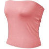 image:image72styles Womens Strapless Tube Tops  Basic Backless Sleeveless Bandeau Tanks Suits for Infinity Dress Convertible MultiwayCoral Pink
