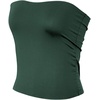 image:image72styles Womens Strapless Tube Tops  Basic Backless Sleeveless Bandeau Tanks Suits for Infinity Dress Convertible MultiwayDark Green