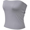 image:image72styles Womens Strapless Tube Tops  Basic Backless Sleeveless Bandeau Tanks Suits for Infinity Dress Convertible MultiwayGrey