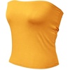 image:image72styles Womens Strapless Tube Tops  Basic Backless Sleeveless Bandeau Tanks Suits for Infinity Dress Convertible MultiwayMustard Yellow