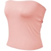 image:image72styles Womens Strapless Tube Tops  Basic Backless Sleeveless Bandeau Tanks Suits for Infinity Dress Convertible MultiwayPeach Coral