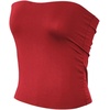 image:image72styles Womens Strapless Tube Tops  Basic Backless Sleeveless Bandeau Tanks Suits for Infinity Dress Convertible MultiwayRed