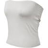 image:image72styles Womens Strapless Tube Tops  Basic Backless Sleeveless Bandeau Tanks Suits for Infinity Dress Convertible MultiwaySilver Grey