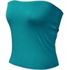 image:image72styles Womens Strapless Tube Tops  Basic Backless Sleeveless Bandeau Tanks Suits for Infinity Dress Convertible MultiwayTeal