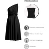 image:imageShort Infinity Bridesmaid Dresses Convertible Wrap Midi Multiway DressBlack