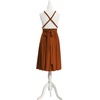image:imageShort Infinity Bridesmaid Dresses Convertible Wrap Midi Multiway DressBurnt Orange