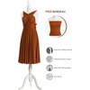 image:imageShort Infinity Bridesmaid Dresses Convertible Wrap Midi Multiway DressBurnt Orange