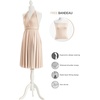 image:imageShort Infinity Bridesmaid Dresses Convertible Wrap Midi Multiway DressChampagne