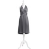 image:imageShort Infinity Bridesmaid Dresses Convertible Wrap Midi Multiway DressCharcoal Grey
