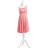 image:imageShort Infinity Bridesmaid Dresses Convertible Wrap Midi Multiway DressCoral Pink