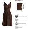 image:imageShort Infinity Bridesmaid Dresses Convertible Wrap Midi Multiway DressDark Brown