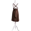 image:imageShort Infinity Bridesmaid Dresses Convertible Wrap Midi Multiway DressDark Brown