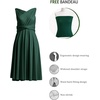 image:imageShort Infinity Bridesmaid Dresses Convertible Wrap Midi Multiway DressDark Green