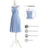 image:imageShort Infinity Bridesmaid Dresses Convertible Wrap Midi Multiway DressDusty Blue