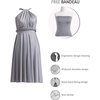 image:imageShort Infinity Bridesmaid Dresses Convertible Wrap Midi Multiway DressGrey