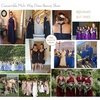 image:imageShort Infinity Bridesmaid Dresses Convertible Wrap Midi Multiway DressMidnight Blue