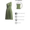 image:imageShort Infinity Bridesmaid Dresses Convertible Wrap Midi Multiway DressOlive Green