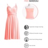 image:imageShort Infinity Bridesmaid Dresses Convertible Wrap Midi Multiway DressPeach Coral