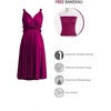 image:imageShort Infinity Bridesmaid Dresses Convertible Wrap Midi Multiway DressPlum