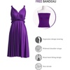 image:imageShort Infinity Bridesmaid Dresses Convertible Wrap Midi Multiway DressPurple
