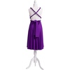 image:imageShort Infinity Bridesmaid Dresses Convertible Wrap Midi Multiway DressPurple