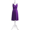 image:imageShort Infinity Bridesmaid Dresses Convertible Wrap Midi Multiway DressPurple