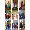 image:imageShort Infinity Bridesmaid Dresses Convertible Wrap Midi Multiway DressRed